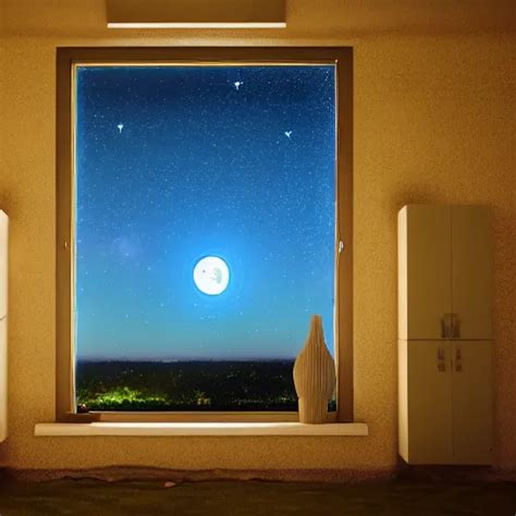 A view through my window of a beautiful night sky, | Stable Diffusion | OpenArt