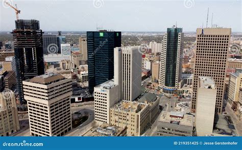 Downtown Skyline of Winnipeg Manitoba Canada Editorial Image - Image of ...