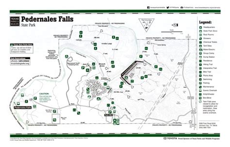 Pedernales Falls State Park Map – Map Of California Coast Cities