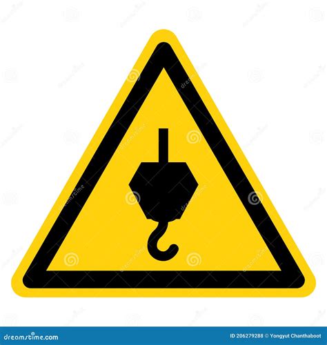 Warning Overhead Crane Symbol Sign, Vector Illustration, Isolate on White Background Label ...