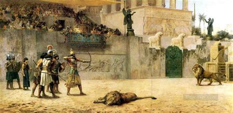 The Diversion of an Assyrian King Arabic Frederick Arthur Bridgman Painting in Oil for Sale