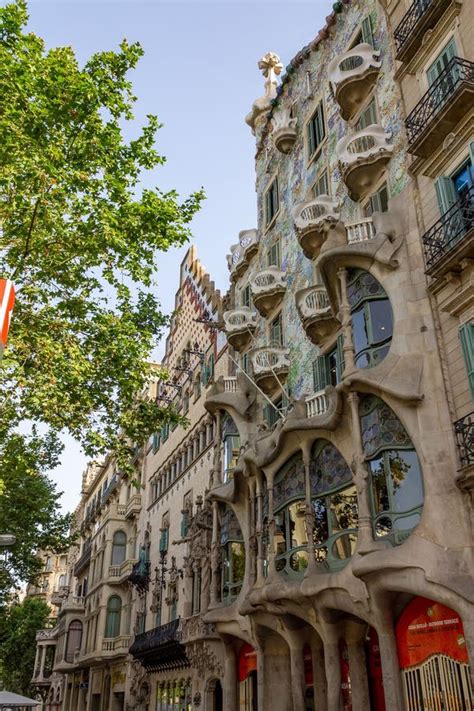 Vertical Shot of the Dragon Building (Casa Batllo) by Gaudi in ...