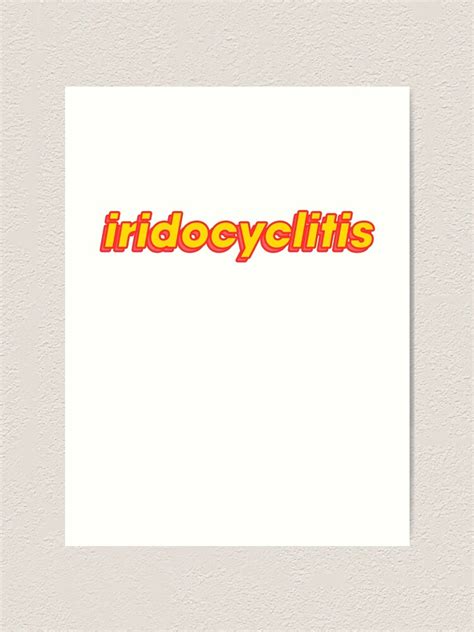 "Iridocyclitis Vine Meme Spelling Bee Joke" Art Print for Sale by ...