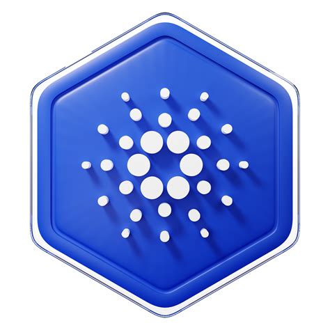 Cardano ADA Badge Crypto 3D Rendering 11307279 PNG