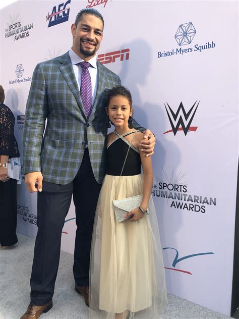 WWE Superstar Roman Reigns (Leati Joseph Anoa'i) with his beautiful ...