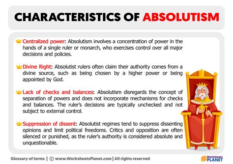 Characteristics of Absolutism