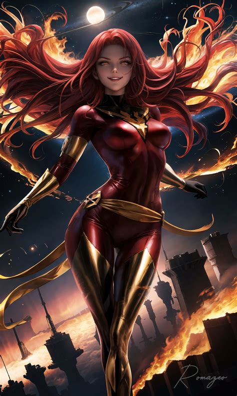 Dark Phoenix Jean Grey by Romazeo on DeviantArt