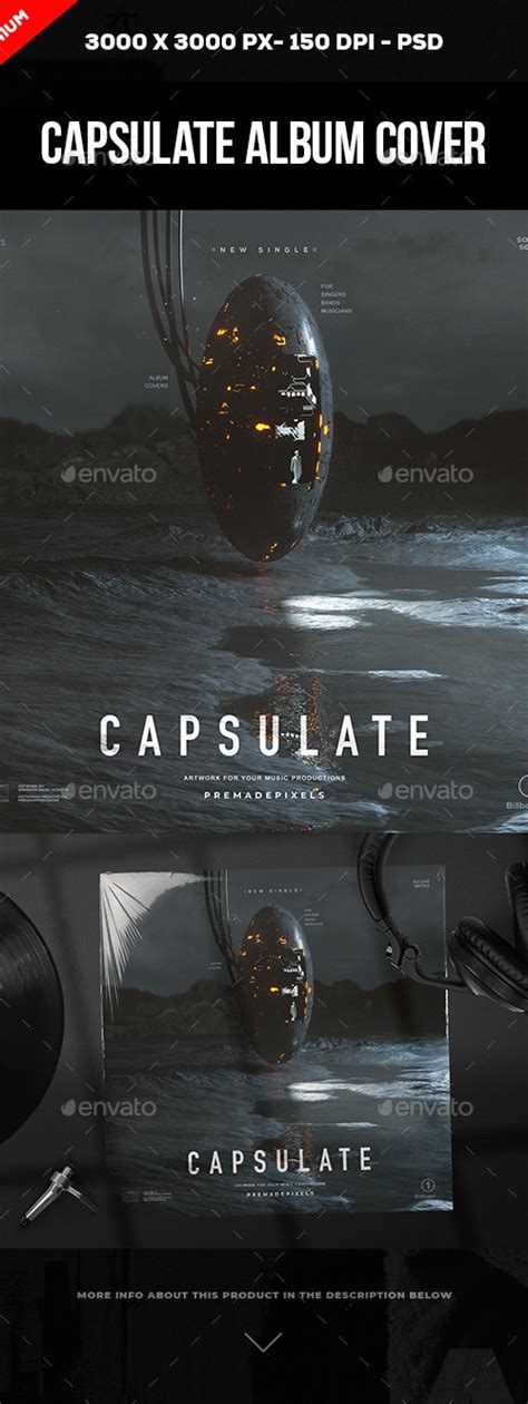 Capsulate Album Cover Art, Web Elements | GraphicRiver