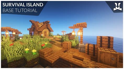 Minecraft | SURVIVAL ISLAND BASE (How to Build: Relaxing Tutorial) - YouTube