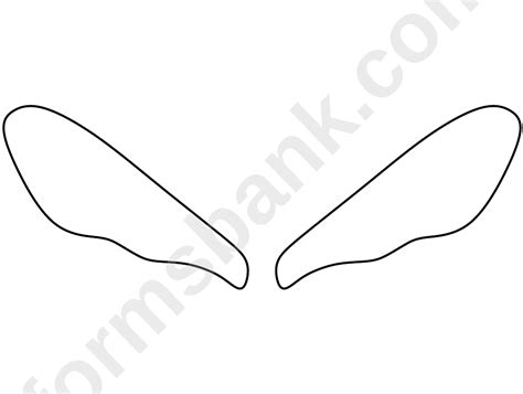 Bee Wings Pattern Template printable pdf download