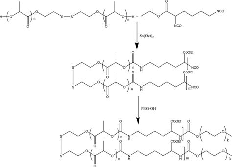 Scheme 2. The synthesis and structure of PEG-PU(SS)-PEG. | Download ...