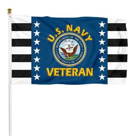 The United States U.S. NAVY Veteran Flag