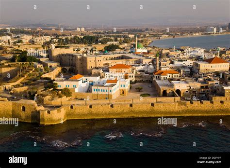 An aerial photo of Acre old city Stock Photo - Alamy