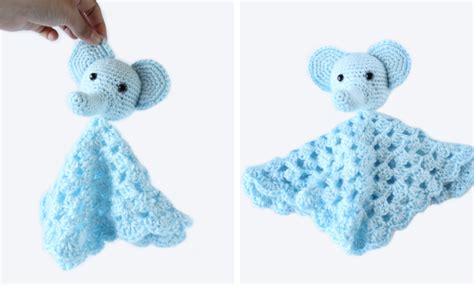 Elephant Lovey: Free Crochet Baby Blanket Pattern