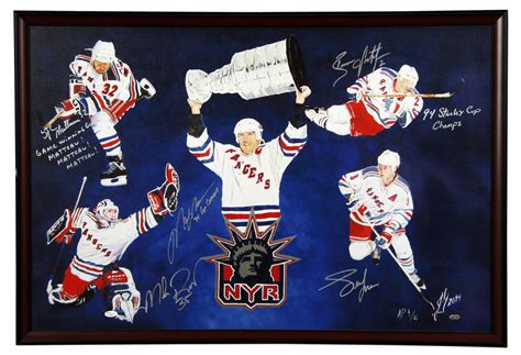 Lot Detail - 1994 New York Rangers Stanley Cup Champions Artist Proof ...