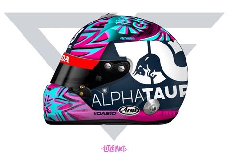 Pierre Gasly Helmet - 2019 Pierre Gasly Abu Dhabi Race Used Helmet ...