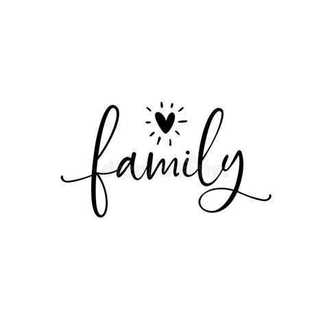 Family Text Clipart