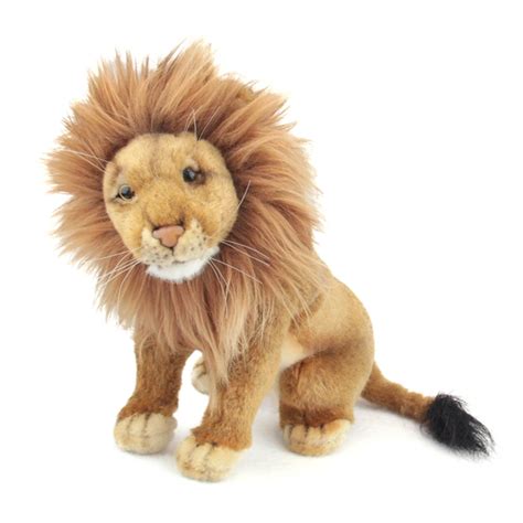 Handcrafted 8 Inch Sitting Lifelike Lion Stuffed Animal by Hansa at ...