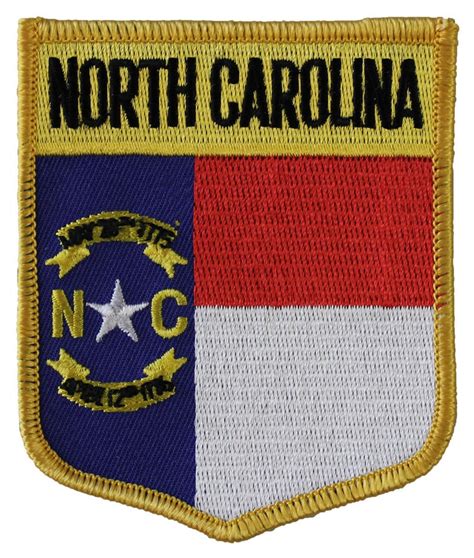 North Carolina Flag Shield Patch - Etsy