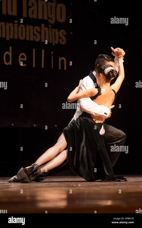 Couple dancing tango in the World Tango Championships, dance ...