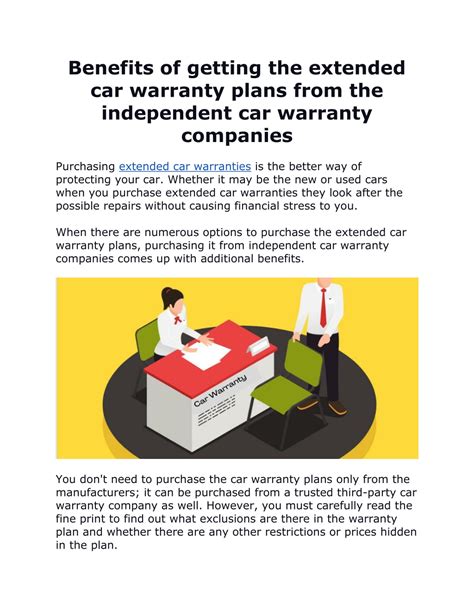 PPT - Benefits of getting the extended car warranty plans from the independent car warranty ...