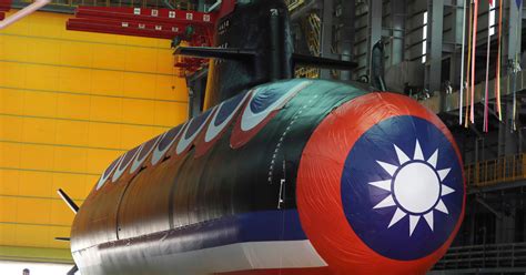 Taiwan launches its first domestically produced submarine