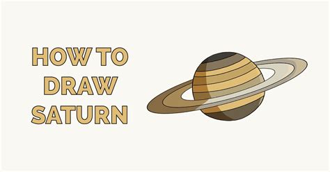 How to Draw Saturn - Really Easy Drawing Tutorial