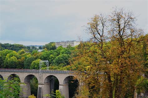 HD wallpaper: luxembourg, landscape, bridge, green, nature, autumn, plant | Wallpaper Flare