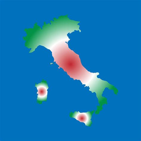 Italy map flag vector silhouette background 14743233 Vector Art at Vecteezy