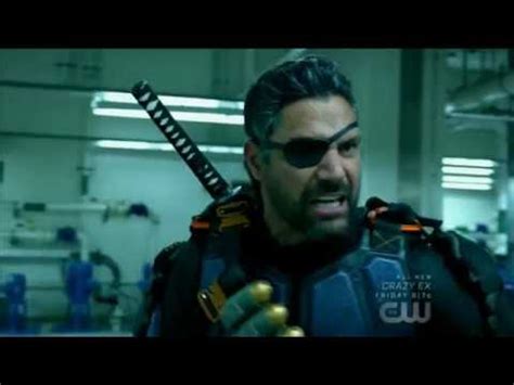 Arrow 6x06 Team Arrow + Deathstroke & son fight scene - YouTube