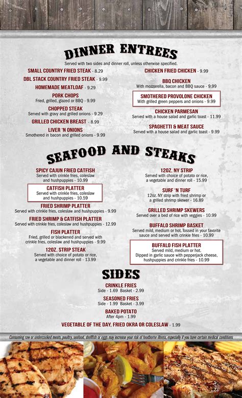 Jabbers Bar & Grill menu in Cocoa, Florida, USA