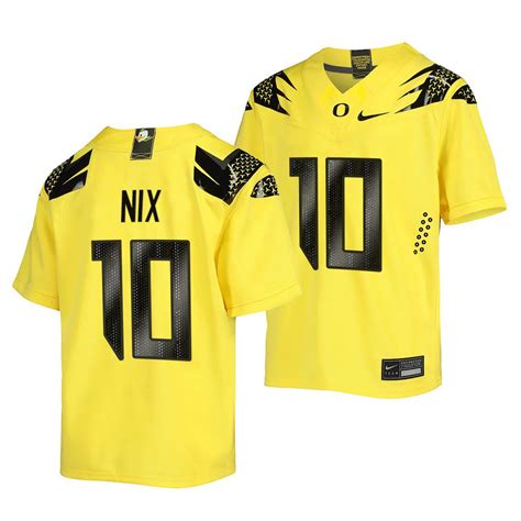 Bo Nix Oregon Ducks Vapor Fusion Replica Football Jersey Men's Yellow ...