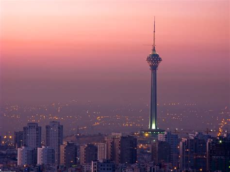 Tehran Skyline | Tehran at sunrise, featuring the Miladi Tow… | Flickr