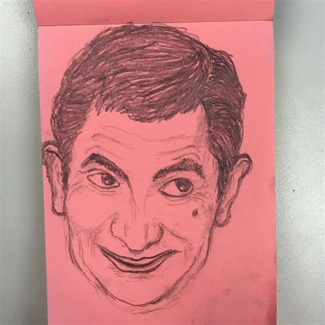 Mr Bean pencil Sketch