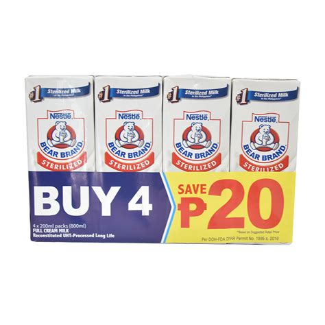 Bear Brand Sterilized 200mLx4 S20 – Citimart