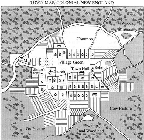 Colonial New England Town Map : r/MapPorn