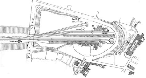 Sutton Coldfield Station: A map showing the layout of Sutton Coldfield's 1862 station including ...