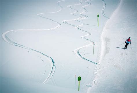 Premium Photo | Person skiing on snow covered mountain