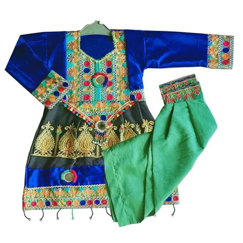 Traditional Pashtun Afghani And Party Wear Pashtun Dress For Girls ...