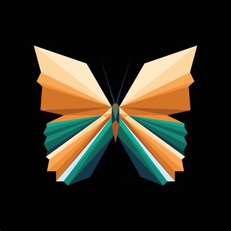 Abstract butterfly polygonal 2614562 Vector Art at Vecteezy