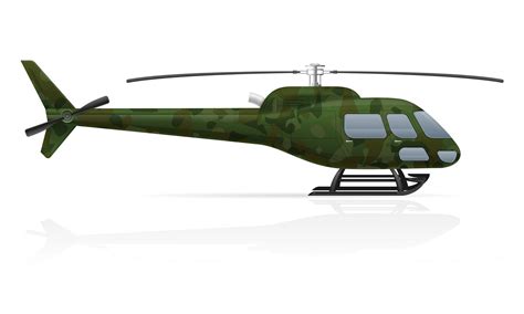 Ilustración de vector de helicóptero militar 488193 Vector en Vecteezy