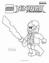 Ninjago Cole Coloring Pages sketch template
