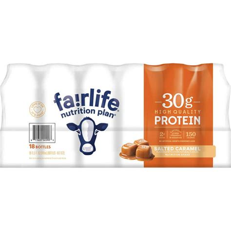 Fairlife Nutrition 30g Protein Shake, Salted Caramel, 11.5 Fluid Ounce ...