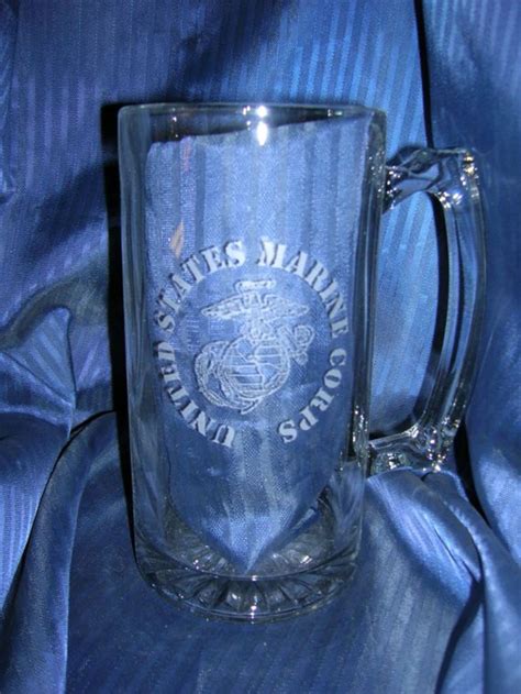 Etched beer glass engraved beer glass etched army glass mug | Etsy