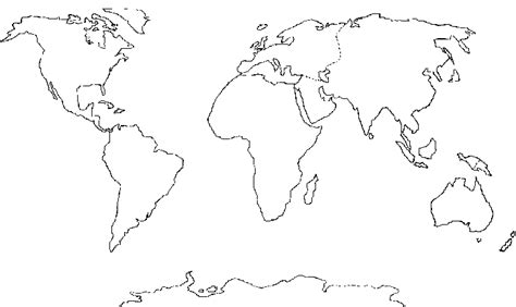 Blank world map / 7 continents | Home Schooling Ideas | Pinterest | Continents, World Maps and Maps