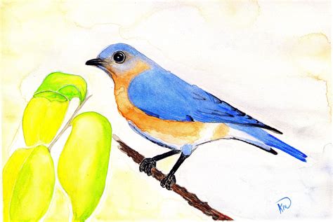 Bluebird watercolor painting Blue Bird, Watercolor Paintings, Animals, Art, Art Background ...