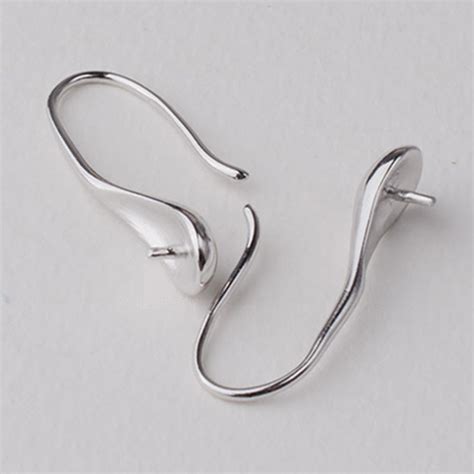 Aliexpress.com : Buy solid 925 sterling silver earring wire hooks from Reliable wire hook ...