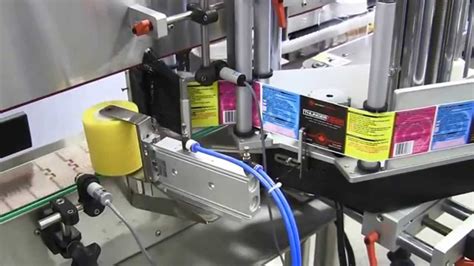 JDA - Square Bottle labeler , Front Back Labeling Machine USA Canada - YouTube