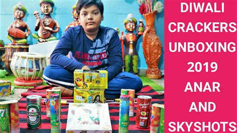 Diwali crackers unboxing anar and skyshots - YouTube