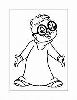 Alvin And The Chipmunks Coloring Pages Simon sketch template